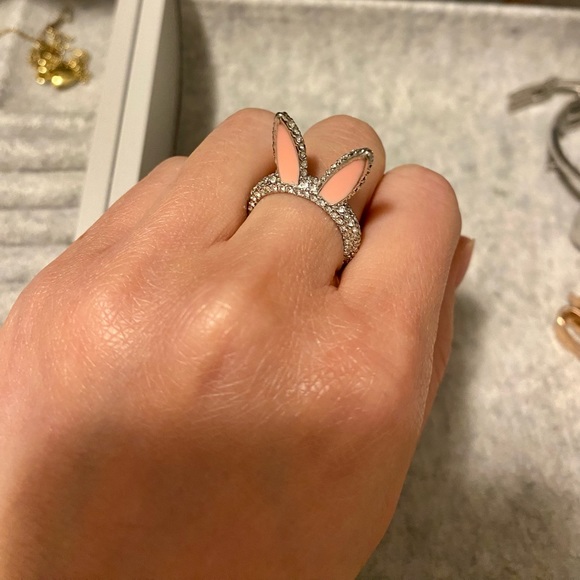 Kate Spade bunny ears ring size 5 - Picture 2 of 3